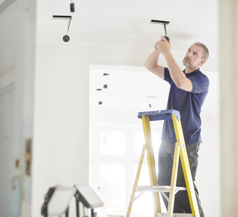 Recessed pot light installation in Ottawa